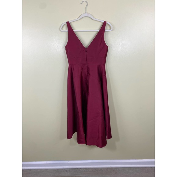 Alfred Sung D765 High low Dress red size 2 - Picture 2 of 5